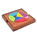 STOBOK Rompecabezas de Madera Tetris Rompecabezas Tangram Inteligencia Colorido 3D Bloques Rusos Juego Regalo Educativo para Niños Bebés