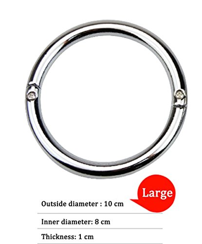 Farm & Ranch Cattle Leader Bull Nose Ring Hoop Clip Large Medium Customize Cow Livestock Veterinary Equipment (large)