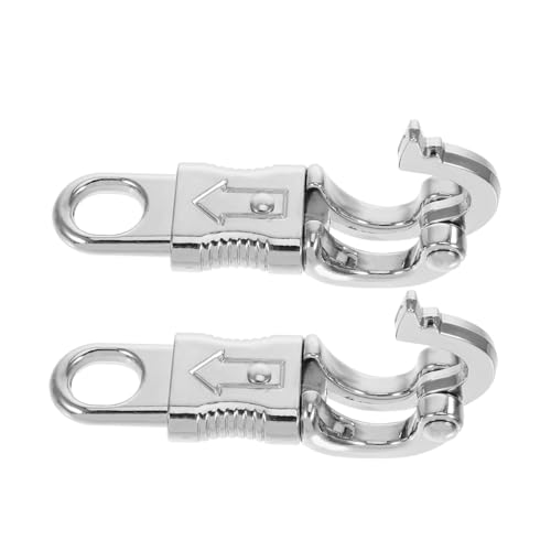 Hohopeti 2 Piezas Hebillas de Liberación Rápida para Correa de Perro y Equipaje de Clips Metálicos Resistentes para Collar y Mochila Ganchos Duraderos Multiusos