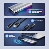 GRAUGEAR M.2 NVMe SSD Enclosure, 10Gbps USB3.2 Gen2 Tool-Free Aluminum External M2 Solid State Drive RGB Enclosure USB C, RTL9210 External Case for PCIe NVMe M-Key B+M Key [G-M901-AC-10G]