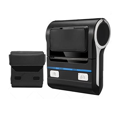 Image of Thermal Printer 80mm 3 Inch Mini Portable Receipt Bill Printer(Black add Case)