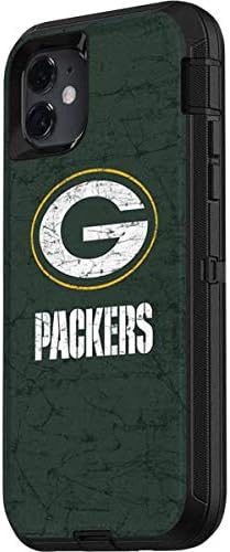 Skinit Decal Skin Compatible with OtterBox Defender iPhone 11 Case - Officially Licensed NFL Green Bay Packers Distressed Design