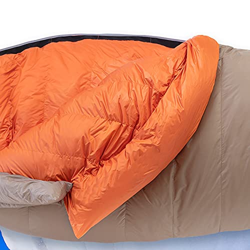 Jianghuayunchuanri Bequemer Schlafsack Kletterer Serie Schlafsack Bergsteigen Camping Dicke Winter Warme Schlafsack Indoor- und Outdoor-Aktivitäten (Farbe : Champagne, Size : 200x75cm) - Image 3