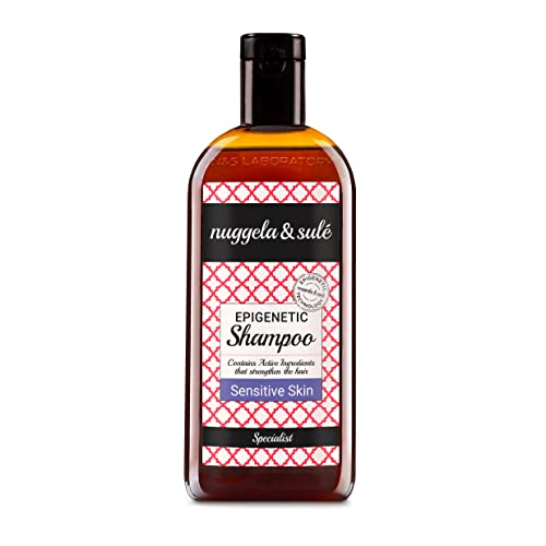 Champú Especialista Pieles Sensibles de Nuggela & Sulé. Con Extracto de Cebolla Roja, y Bio-Ceramidyl. Fórmula Epigenética que Calma, Hidrata, Evita la Descamación y Fortalece el Cabello. 1 x 250ml