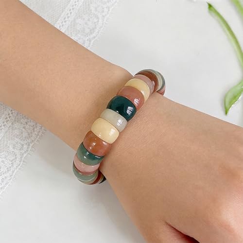 Image of Fidget Bracelet Bodhi Seed Bracelets Anxiety Fidget Bracelets Protection Healing Stretch Alleviate Anxiety Stress Protection Healing Bodhi Jewelry Gifts for Women Men