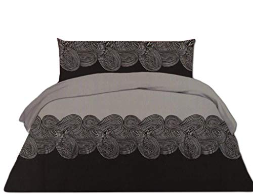 Exotic Cotton Funda Nórdica 100% Algodón para Cama de 90 – 1 Funda de Edredón 160x220cm, 1 Bajera Ajustable 90x200cm y 1Funda de Almohada 50x70cm – Juego de Sábanas Nórdicas de 3 Piezas