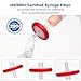 zoomto Syringe Filters Hydrophobic PTFE Membrane 100PCS, 0.22um Pore Size,13mm Disc Diameter,HPLC and GC Needle Filter, Non-Sterile, High Throughput Lab Filtration, Barreled Packed