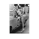 XICHAO The Actor Catherine Bach Car Poster Wall Art Picture Painting Poster Canvas Print Posters...