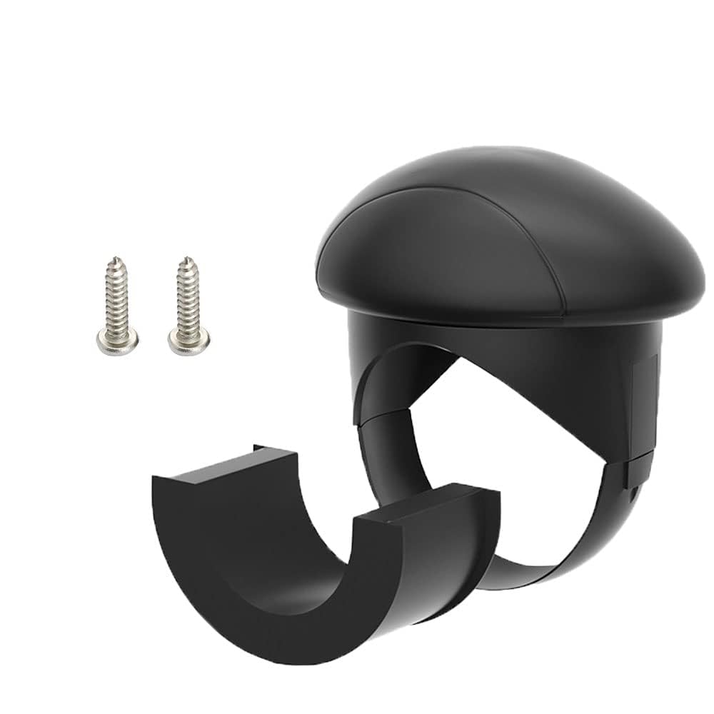 Pommeau de volant universel noir pour voitures tracteurs camions bateaux