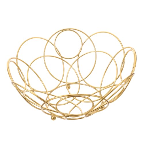 Zerodeko 1Pieza Modern Iron Art Fruit Basket Stylish Multi Functional Storage For Fruits And Snacks For Kitchen Countertop And Home Decor