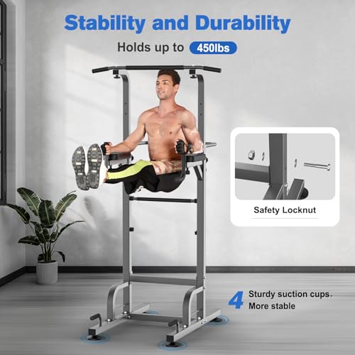 Relife Rebuild Your Life R-JL-01 Power Tower Pull Up Bar Station Workout Dip Station For Home Gym Strength Training Fitness Equipment 450Lbs thumb #1