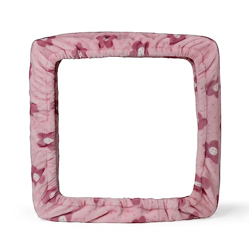 Image of Gripper Strip Frame Cover Rug Hooking Frame Cover Flannel for 19.6 inch x 19.6 inch (Pink)