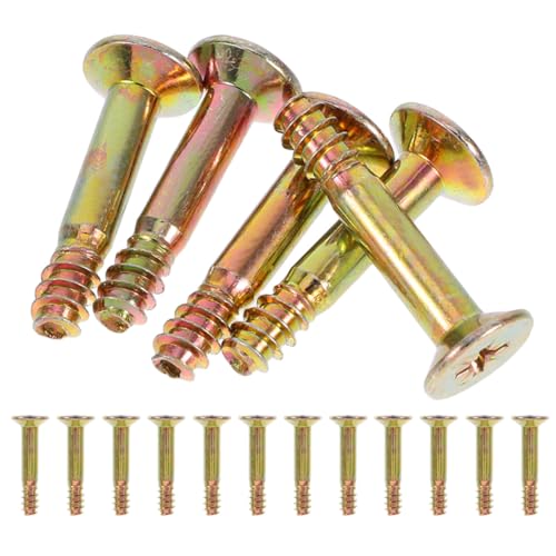 DECHOUS 20 Tornillos Dorados para Conector de Toldo y Postes de Sombrilla, Soporte Resistente para Carpas Plegables, Accesorios para Gazebos y Pérgolas de Jardín Exterior