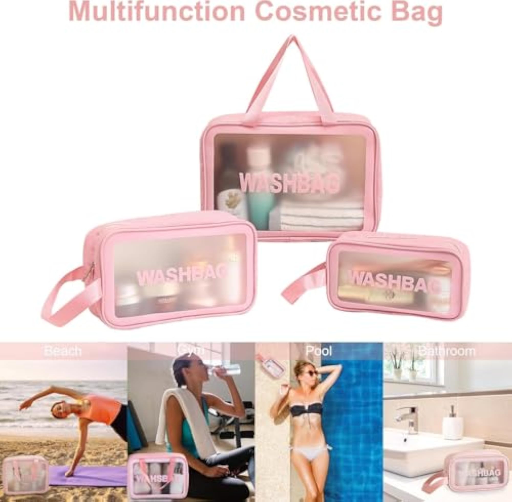 Makeup Pouch Travel Toiletries Organizer Cosmetic Bags