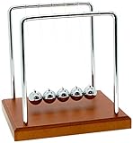 Westminister Inc. - Newton's Cradle Balancing Balls Science in Motion Wood Grain