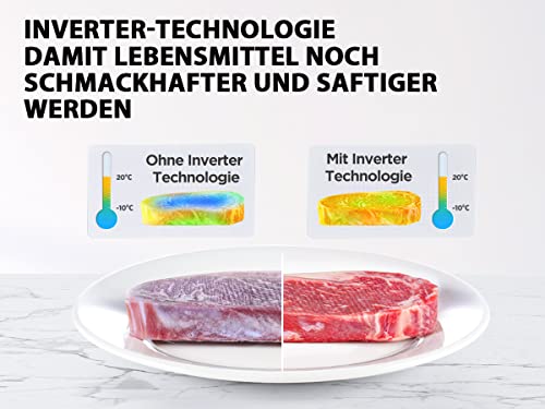 Toshiba MV-TC25T(BK) 4-in-1-Mikrowellenherd mit Heißluftfritteuse, Origin-Inverter-Technologie, leicht zu reinigendem Emaille-Innenraum, 25 L, 2100 W, Schwarz – Bild 3