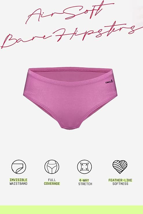 Image of &Circus Women's Airsoft Bare Hipster | Mid Rise Panties for Women Seamless Underwear Women