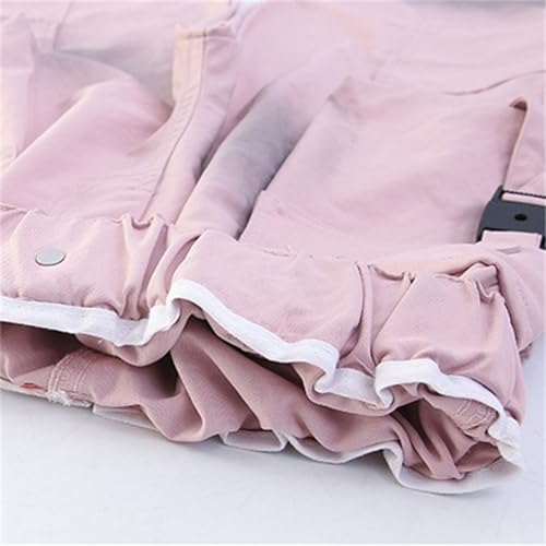Girls Cargo Trousers Elastic High Waist Straight Wide Leg Streetwear Pants with Multi Pockets Fashion Gradient Jeans4