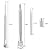 PAGOW 70A Pocket Scriber Tool, Metal Scribe for Welding Marking Pen, Carbide Steel Point for Glass/Ceramics/Metal Sheet, Point Length 2-7/8", Handle Diameter 3/8"