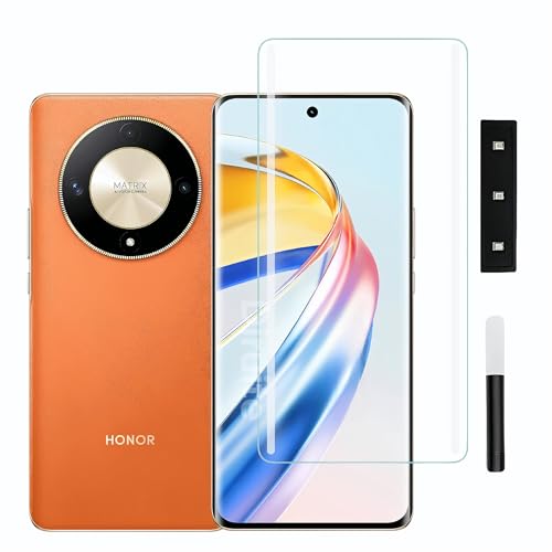 Image of Diruite UV Tempered Glass for Honer X 9B- Premium 9H Hardness, Full Edge-to-Edge Coverage, Crystal HD Clarity, UV Glue with Easy Installation Kit (Pack of 1)