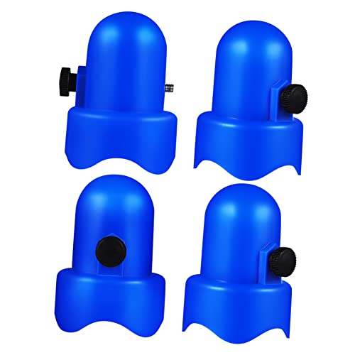 VANZACK 4Pcs Trampoline Pole Caps Diameter Replacement Safety Caps for Net Hook Durable and Easy to Install with Screw Thumb Fastening