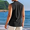 Canotte Sportive Uomo Canottiera Cotone E Lino Leggera Canotta Senza Manica Fitness Tank Top Canottiere Traspirante Gilet Muscolo Contenitiva Elasticizzata Elegante Canotta Running Estiva #5
