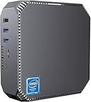 NiPoGi Mini PC, Intel Celeron J3455 8GB RAM/128GB ROM Mini Computer mit Windows 10 Pro, Micro PC Unterstützung Dual HDMI 4K, Wake On LAN, Tiny Desktop PC für Business, Meeting, Office, School und HTPC