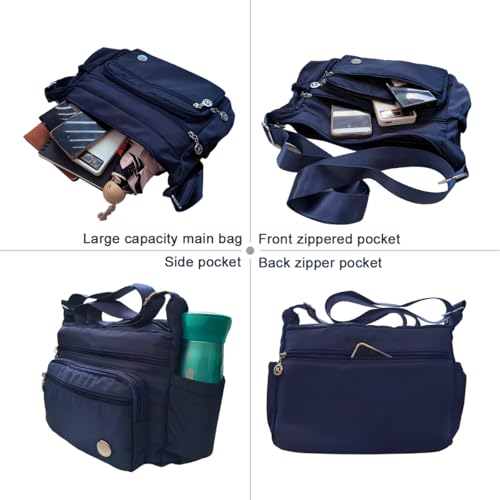 Crossbody Bags for Women, Shoulder Handbag Roomy Multiple Pockets Bag Crossbody Purse Fashion Tote Top Handle Satchel3