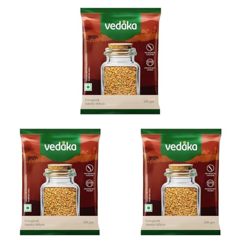 Image of Amazon Brand - Vedaka Fenugreek (Methi), 200g (Pack of 3)