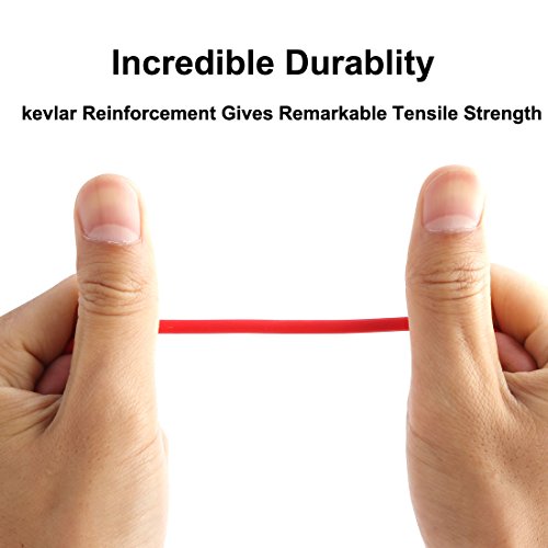 Cable auxiliar estéreo de 3.5mm macho a macho 3 m rojo miniatura 4