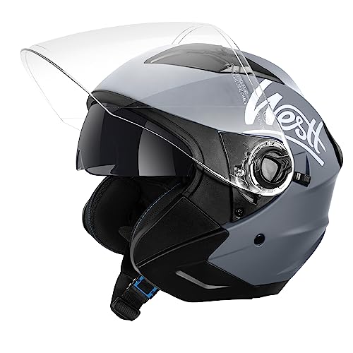 Westt Jet Casco moto casco scooter uomo donna
