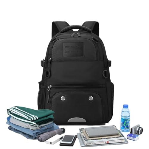 Mochila de baloncesto impermeable para hombre con compartimento para zapatos y balon