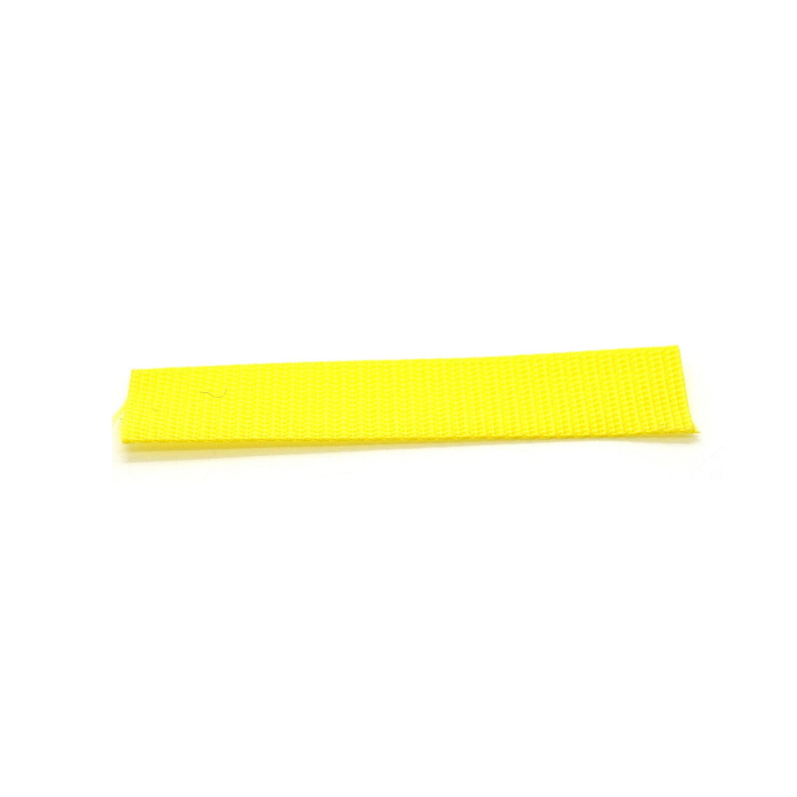 1 metres of 25 mm / 1 in Yellow [110] Heavy Duty Polypropylene Webbing Strap Tape for Rucksack, Backpacks, Luggage/Cargo Strapping, Belts