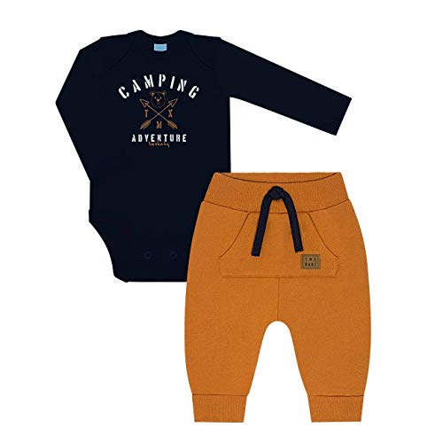 Roupas De Bebê Conjunto Body Camping e Calça Saruel ^-^ Tamanho:De 9 a 12 meses