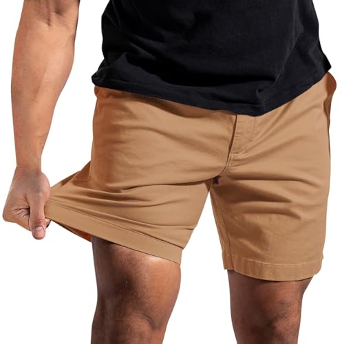 Chino court extensible homme pour golf et randonnée en plein air