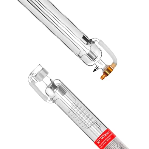 MCWlaser 80W CO2 Laser Tube (Actual 80-100W) 1250mm for Laser Engraving Cutting Engraver Cutter EFR RECI Replacement