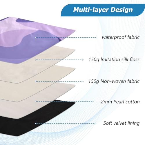 Funda para portátil 13-14 pulgadas camuflaje morado resistente y impermeable miniatura 4