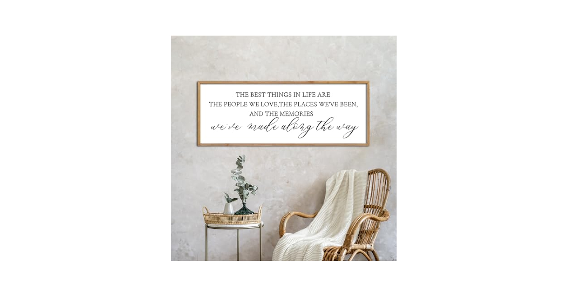 Amazon.com: The Best Things in Life Wall Decor Sign 32 x 12