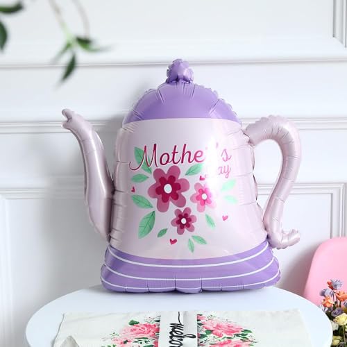 Mother's Day Balloon Garland Arch kit Purple Pink Nude Balloons Daisy Butterfly Foil Balloons for Best Mom Ever Mothers Day Party Birthday Decoration Supplies by DUBEDAT - Used condition - Image 3