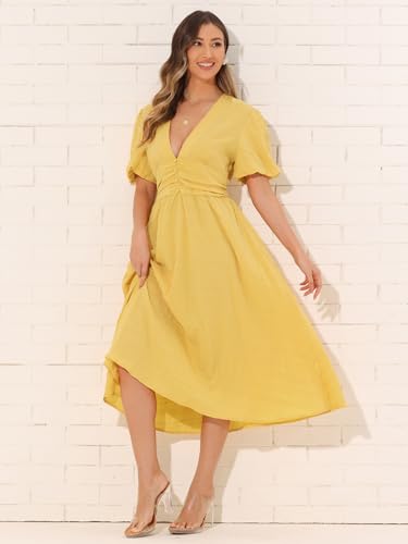 Robe à taille élastique confortable pour sublimer la silhouette - 4