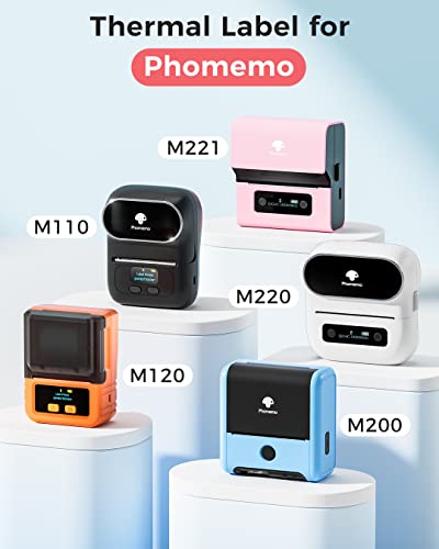 Image of Phomemo Circle Color Labels,1.96 inchx1.96 inch, for M110 /M100 /M220 /M108, 140 PCS | 1 Roll Multi-Purpose Round 50x50mm Gradient Thermal Stickers for Kids & School, Barcode, Logo, Business, Home, Organization