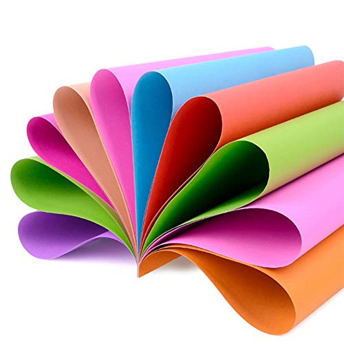 Weeygo Papel Origami de Colores Cuadrado Plegable Doble cara 10 Colores Diferentes 15x15 cm, 200 Hojas