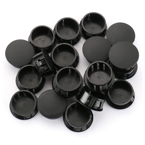 Bouchon de trou HP-22 Baomain noir en plastique pour panneau de 22mm x100