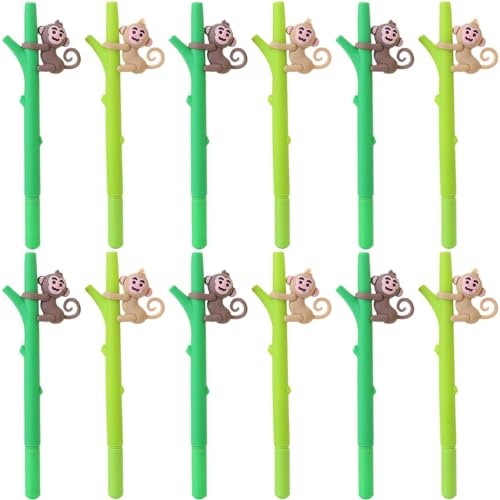 PLAFOPE 12Pcs Gel Ink Rollerball Pens with Replaceable Refills Multi-Function Writing Pens for Office School Business and Handwriting