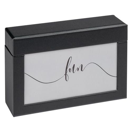 walther design Boîte de Rangement pour 100 Photos 10x15 cm, Boîte Photo Fun, Noir, FB-116-B