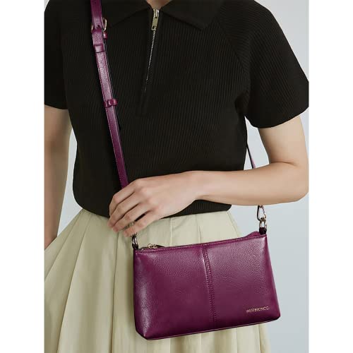 Image of WESTBRONCO Crossbody Bag for Women Vegan Leather Wallet Purses Satchel Shoulder Bags Small Size