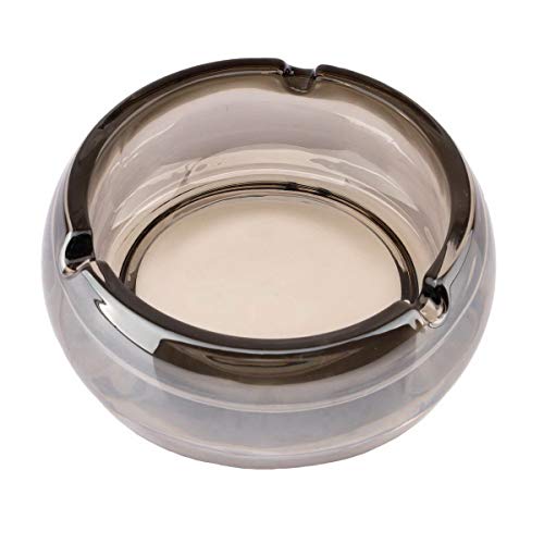 Kepfire 12 cm Espesar Redondo Lujo Cristal Vaso Cenicero Cigarrorillo Cigarro De...