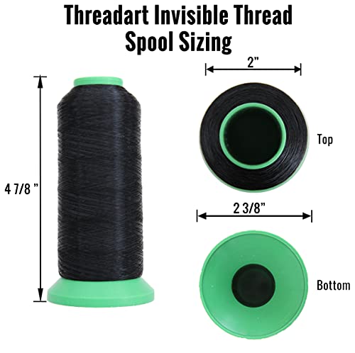 Hilo invisible de nylon ThreadArt 6600 yd muy fino transparente miniatura 3