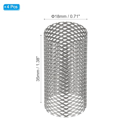 Image of PATIKIL 4 Pcs 18mm OD Strainer Mesh, 35mm H Screen Y Shaped Strainer Filter Valve Mesh Screen 304 Stainless Steel Strainer Mesh for Debris Pump Water Oil Separation