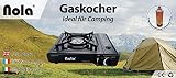 NOLA Gaskocher Set mit Tragekoffer und Gaskartuschen Menge FREI WÄHLBAR / CAMPING / PIEZO / KOCHER (Gaskocher mit 12 x Gaskartusche)